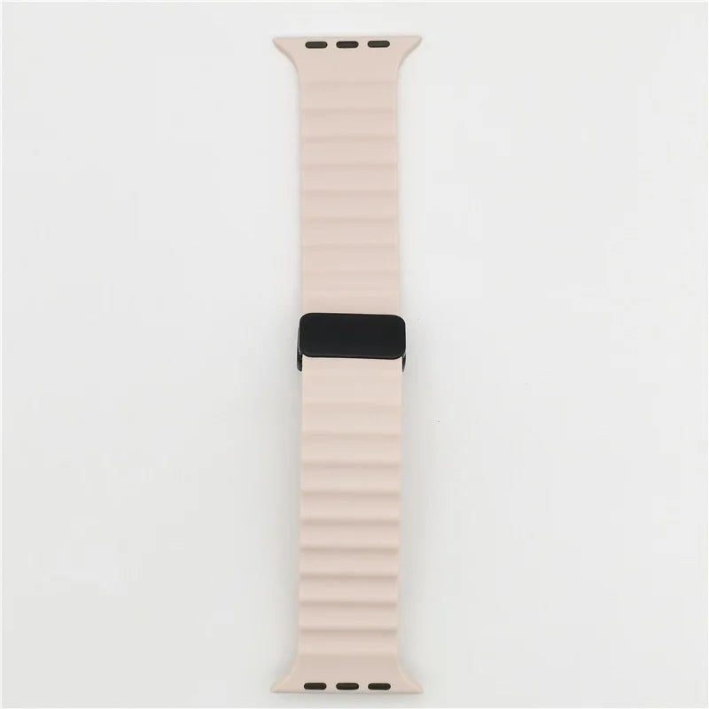 Magnetic Buckle Strap For Apple Watch Band Ultra 2 49mm 45mm 44mm 40mm 41mm 38 42mm Silicone Bracelet iWatch Series 7 6 3 se 8 9