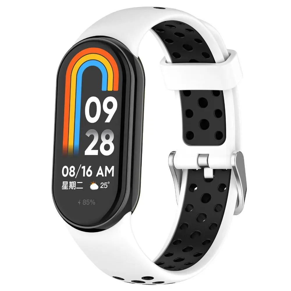 Silicone Strap for Xiaomi Mi Band 8 SmartWatch Breathable Sport Bracelet Replacement Color Wristband for MiBand 8 NFC Watchband