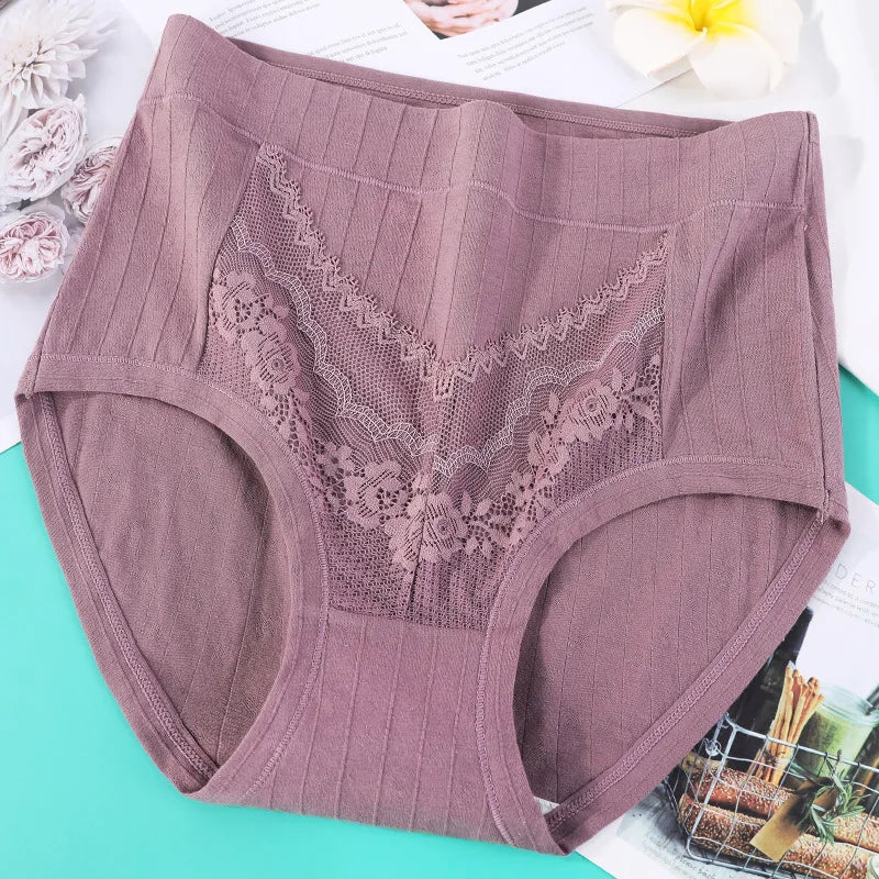 Plus Size Middle-aged Women's Panties High Waist Fat Cotton Briefs Lenceria Para Damas Ropa Interior Femenina Lingerie XL-6XL