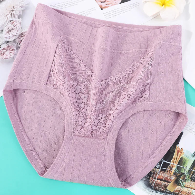 Plus Size Middle-aged Women's Panties High Waist Fat Cotton Briefs Lenceria Para Damas Ropa Interior Femenina Lingerie XL-6XL