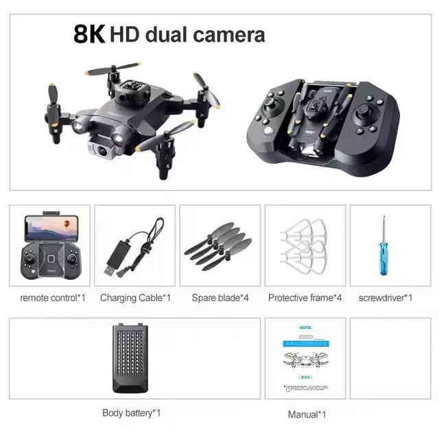 XIAOMI 4DRC V30 Mini Drone with Camera HD 4K 1080P FPV RC Drones Profesional Five-sided Obstacle Avoidance Helicopter Drone Toy