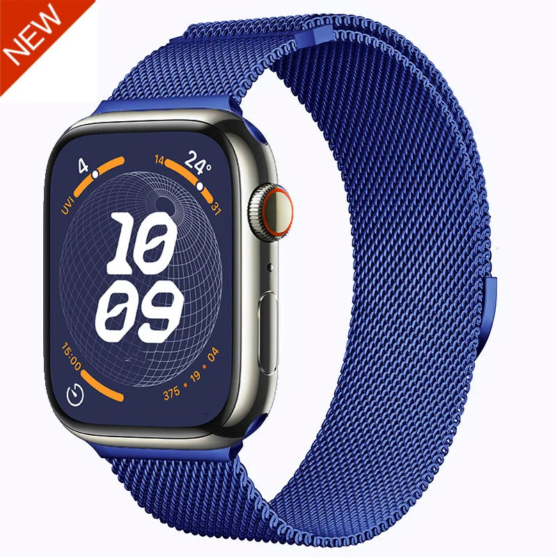 Milanese Strap for Apple Watch 44mm 40mm 45mm 41mm 42mm 38mm 49mm Metal Bracelet iWatch Series Ultra 8 7 6 5 4 3 SE 44 45mm band