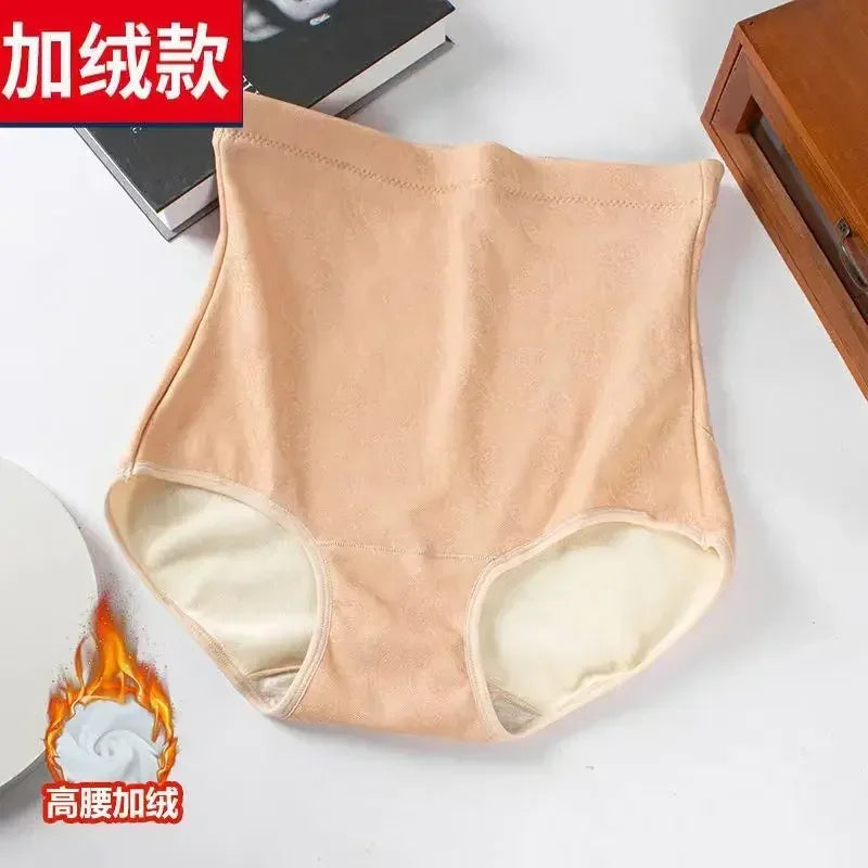 Thermal Panties Winter Women's Intimates Soft Underwear Warm Briefs Mid-waist Lingerie Ladies Lenceria Ropa Interior Femenina