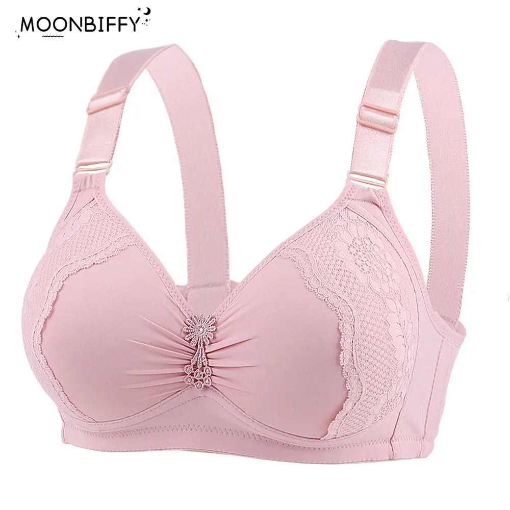 Push Up Bras for Women Large Size Full Cup Adjustment Wireless Lace Seamless Bralette Soutien Gorge Femme Lenceria Femenina