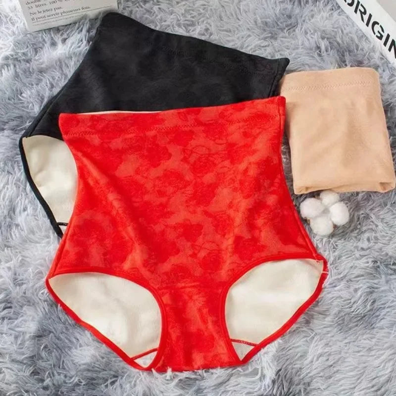 Thermal Panties Winter Women's Intimates Soft Underwear Warm Briefs Mid-waist Lingerie Ladies Lenceria Ropa Interior Femenina