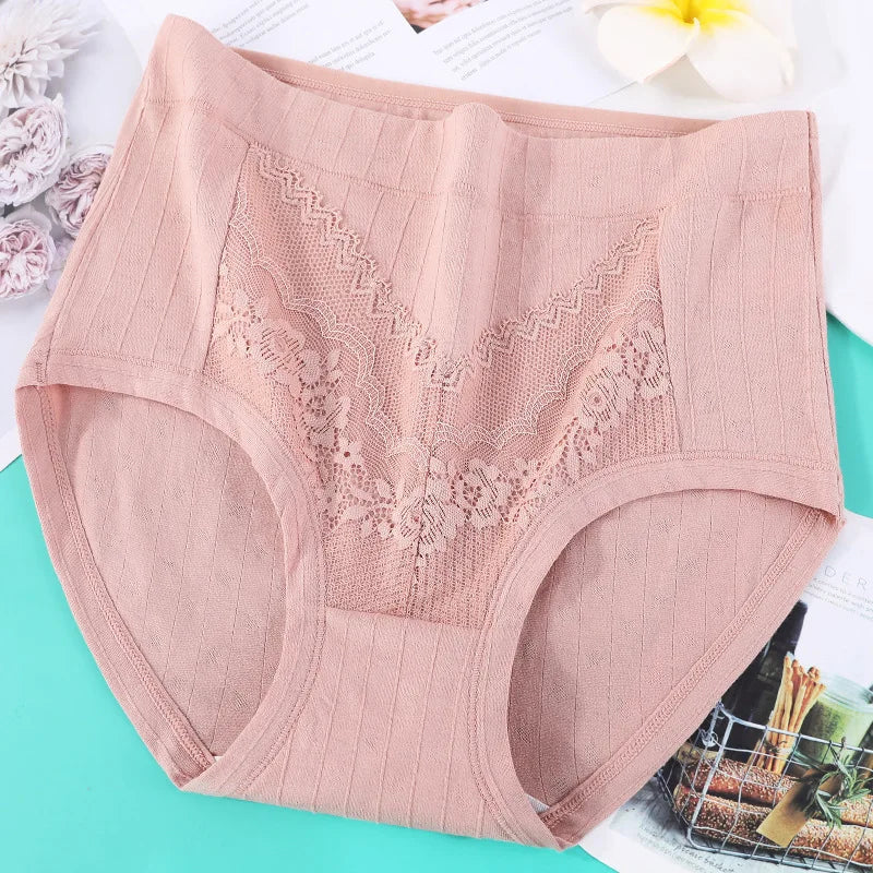 Plus Size Middle-aged Women's Panties High Waist Fat Cotton Briefs Lenceria Para Damas Ropa Interior Femenina Lingerie XL-6XL