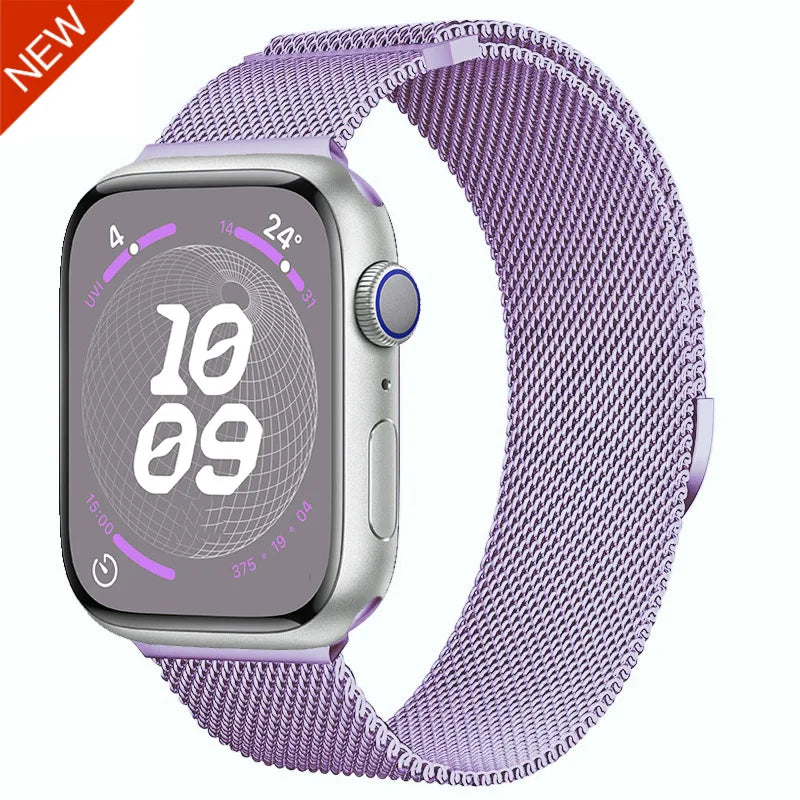 Milanese Strap for Apple Watch 44mm 40mm 45mm 41mm 42mm 38mm 49mm Metal Bracelet iWatch Series Ultra 8 7 6 5 4 3 SE 44 45mm band