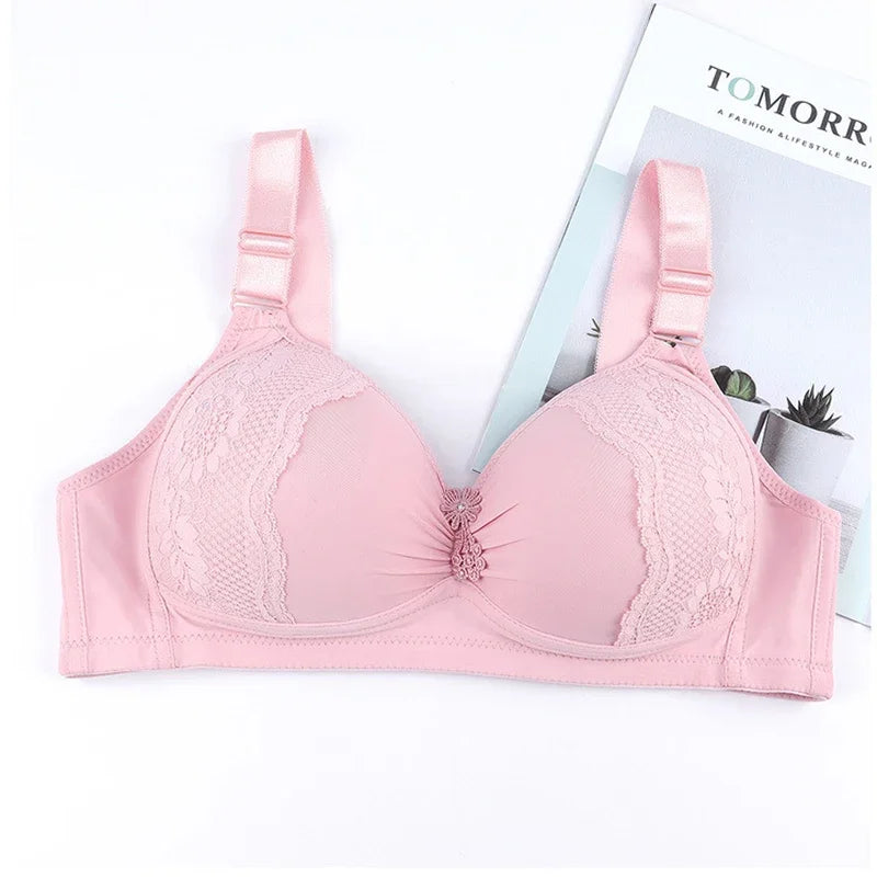 Push Up Bras for Women Large Size Full Cup Adjustment Wireless Lace Seamless Bralette Soutien Gorge Femme Lenceria Femenina