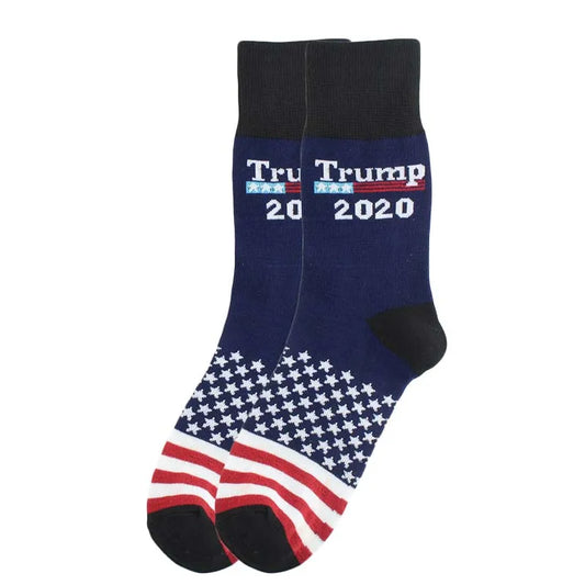 2024 President Donald Trump Spoof Funny Socks Men Women Character Abstract 3D Fake Hair Trump Crew Sokken Homme Dropship