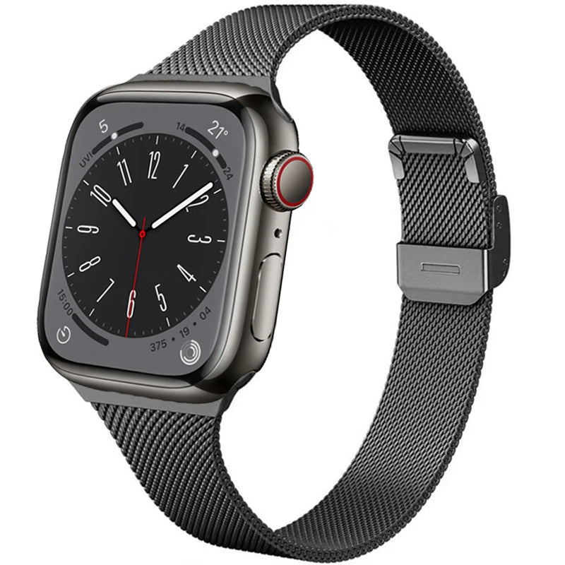 Milanese Strap for Apple Watch 44mm 40mm 45mm 41mm 42mm 38mm 49mm Metal Bracelet iWatch Series Ultra 8 7 6 5 4 3 SE 44 45mm band