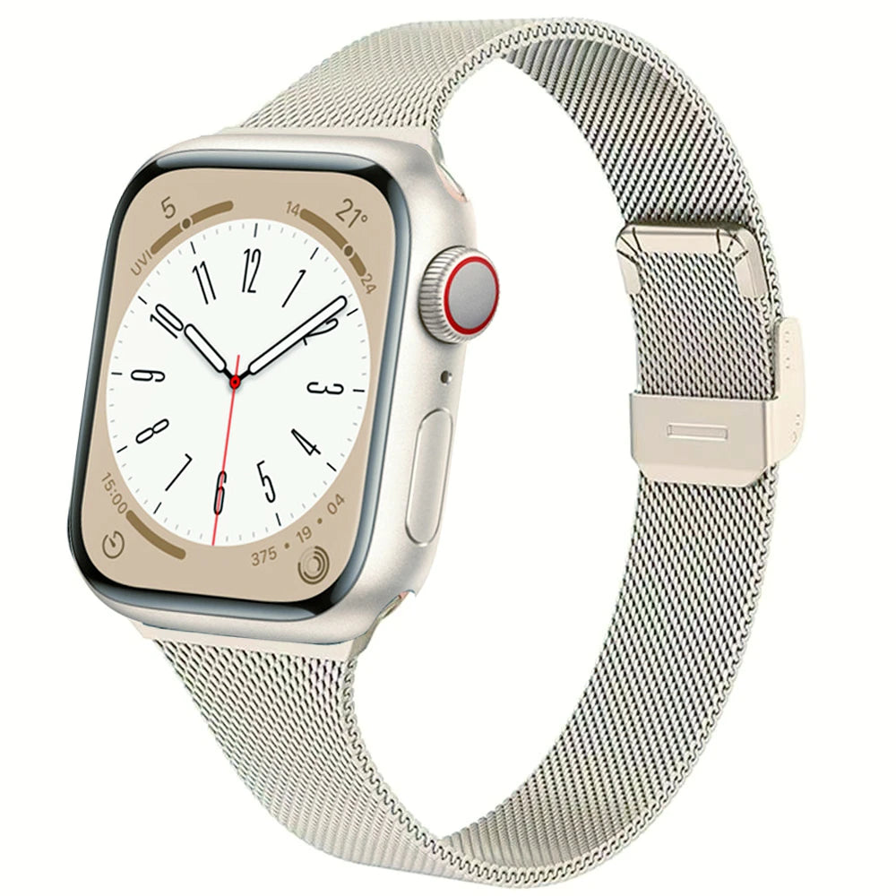 Milanese Strap for Apple Watch 44mm 40mm 45mm 41mm 42mm 38mm 49mm Metal Bracelet iWatch Series Ultra 8 7 6 5 4 3 SE 44 45mm band