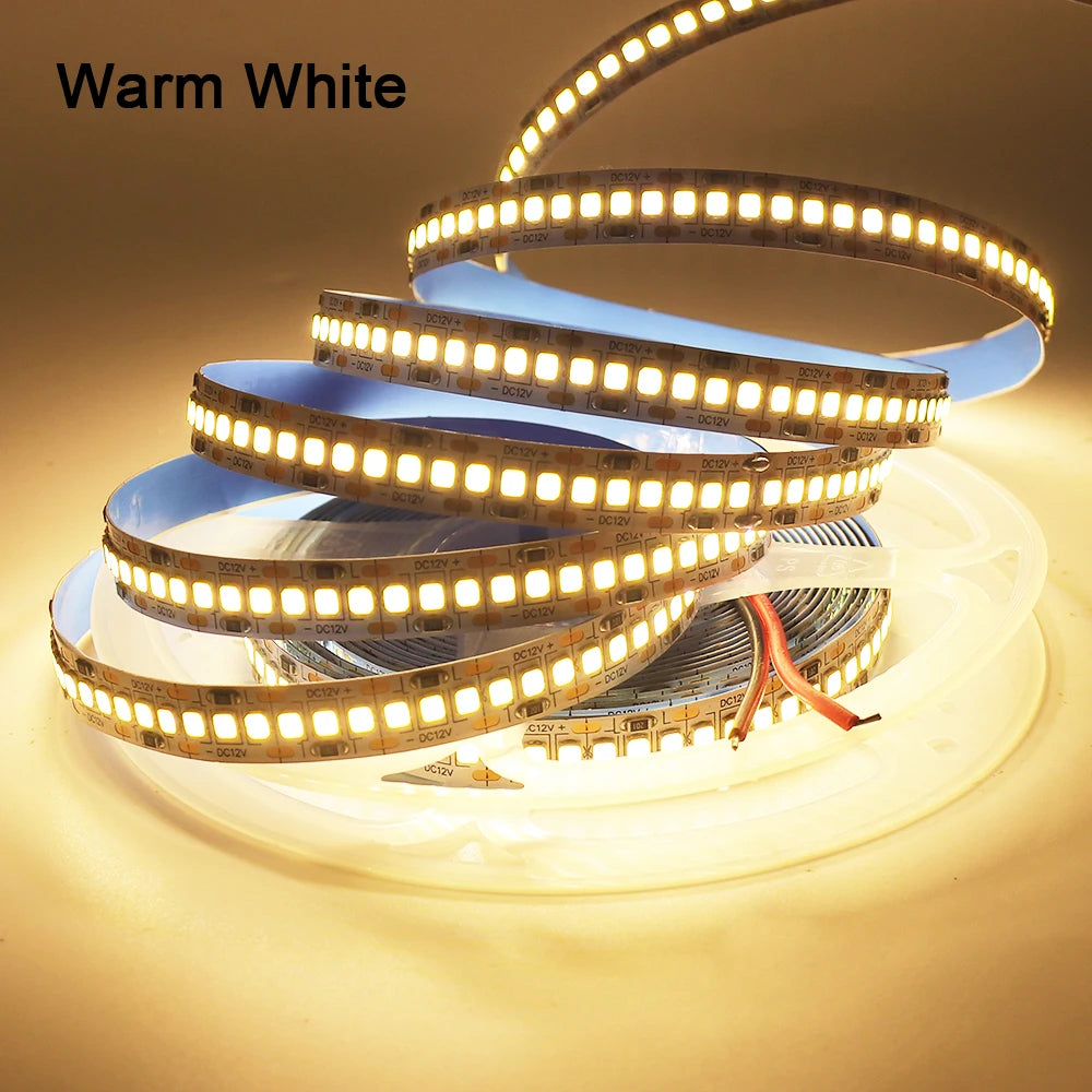 5V 12V 24V 2835 Led Strip 5m 300/600/2400 Pixels Led Tape SMD 3528 Fiexible Light Bar Strips Under Cabinet Lighting Backlight