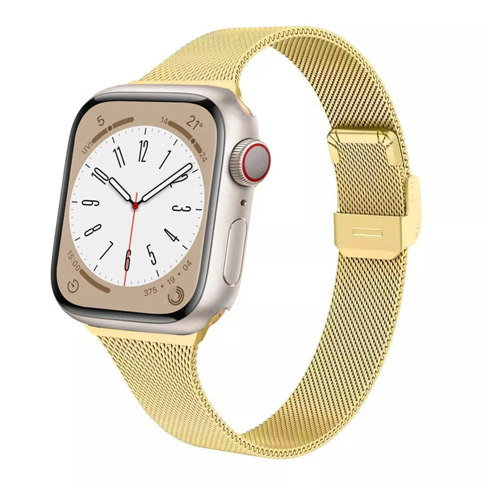 Milanese Strap for Apple Watch 44mm 40mm 45mm 41mm 42mm 38mm 49mm Metal Bracelet iWatch Series Ultra 8 7 6 5 4 3 SE 44 45mm band