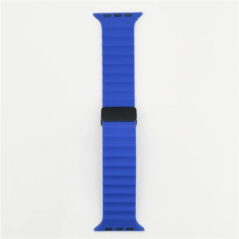 Magnetic Buckle Strap For Apple Watch Band Ultra 2 49mm 45mm 44mm 40mm 41mm 38 42mm Silicone Bracelet iWatch Series 7 6 3 se 8 9