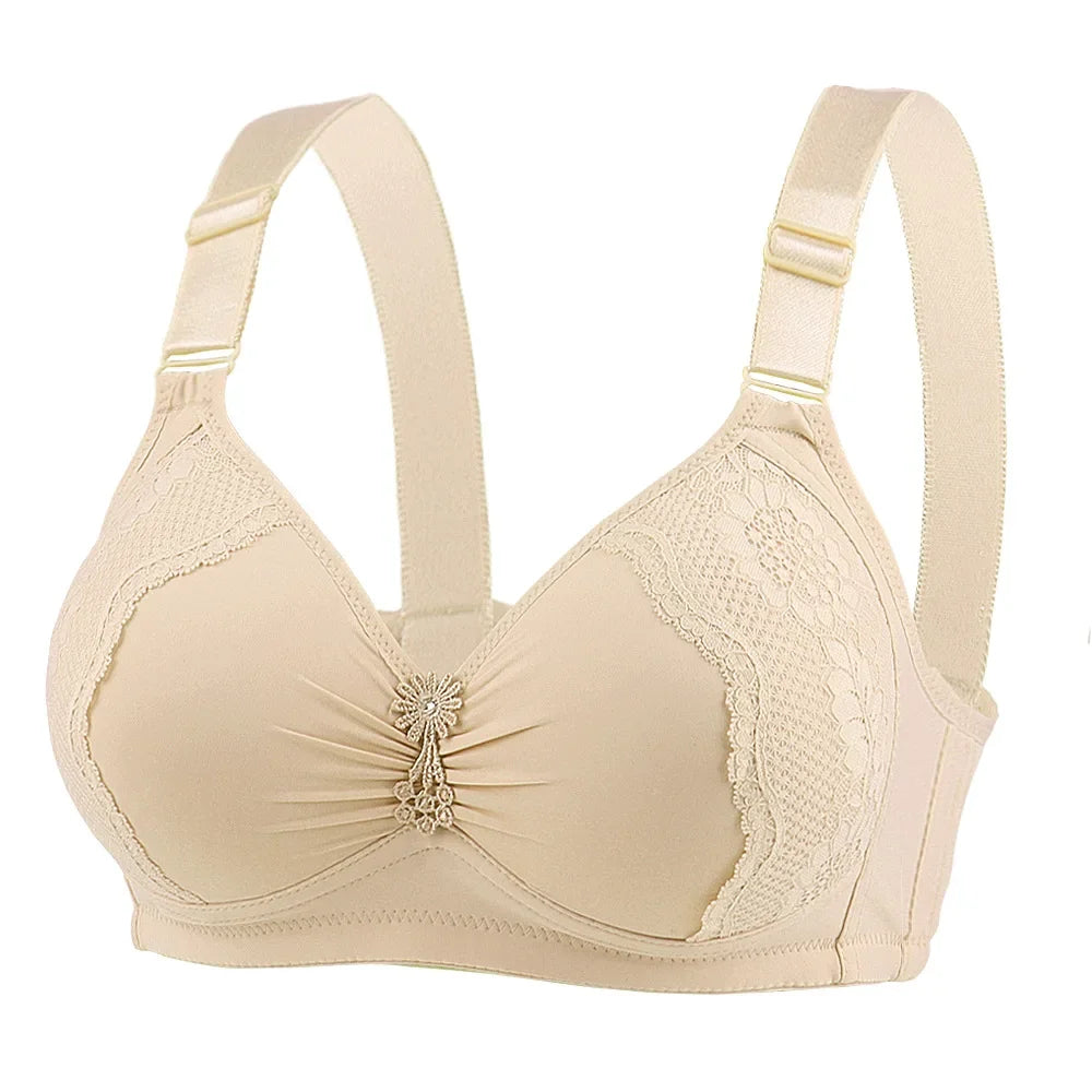 Push Up Bras for Women Large Size Full Cup Adjustment Wireless Lace Seamless Bralette Soutien Gorge Femme Lenceria Femenina