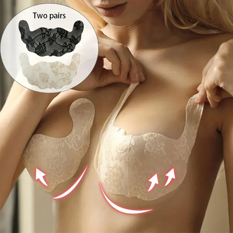 2 Pairs Bra Push Up Stickers Plus Size Women