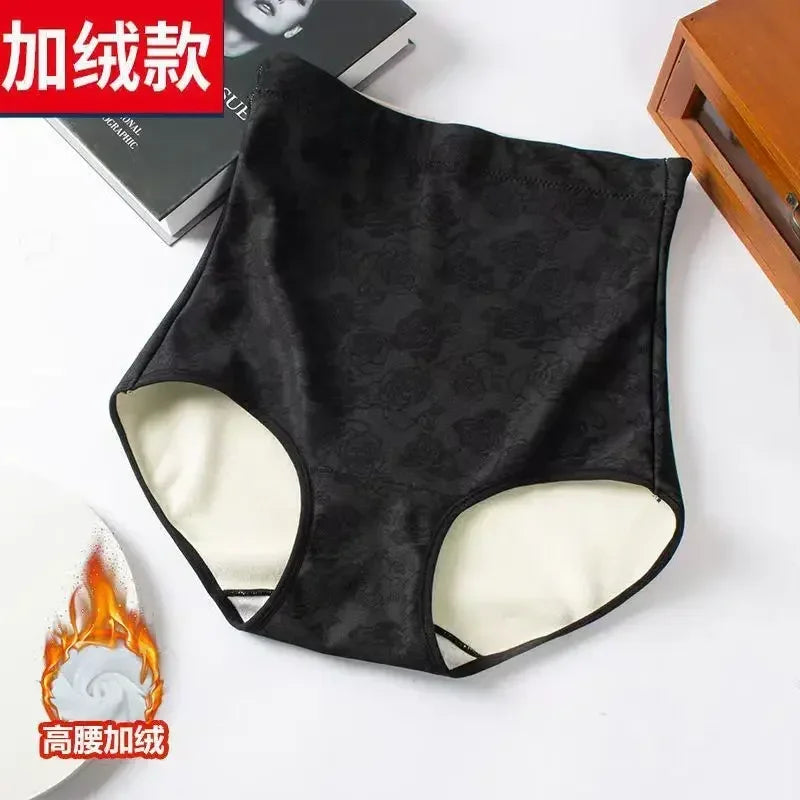 Thermal Panties Winter Women's Intimates Soft Underwear Warm Briefs Mid-waist Lingerie Ladies Lenceria Ropa Interior Femenina