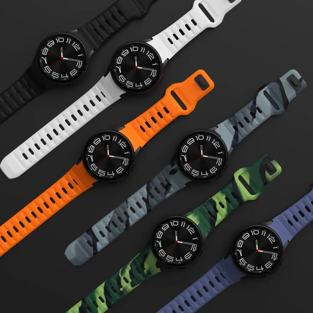 Silicone Strap for Samsung Galaxy Watch 7/6 Classic 47mm 43mm/4 classic 46mm 42 Bracelet Galaxy Watch 6/5pro 45mm/4/7 40mm 44mm