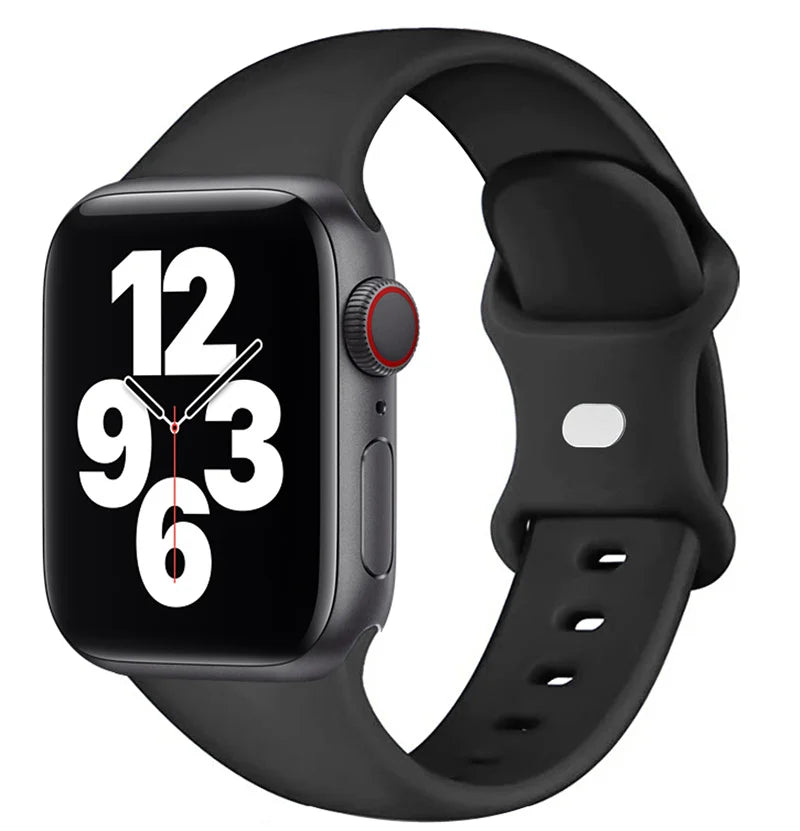 Silicone sport band For apple watch Ultra 49mm series 9-8-7 41mm 45mm correa 44mm 40mm waterproof bracelet iwatch 6 5 4 SE Strap